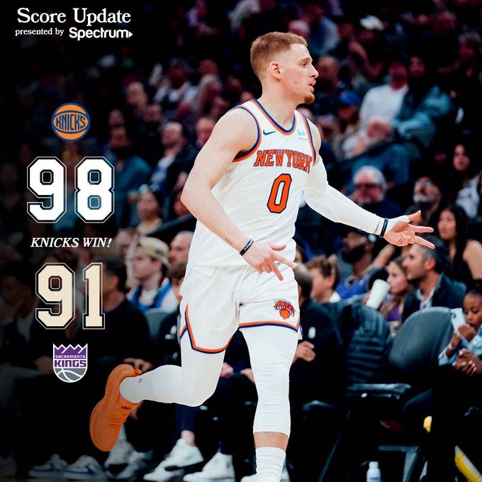New York Knicks vs Sacramento Kings MATCH PLAYER STATS