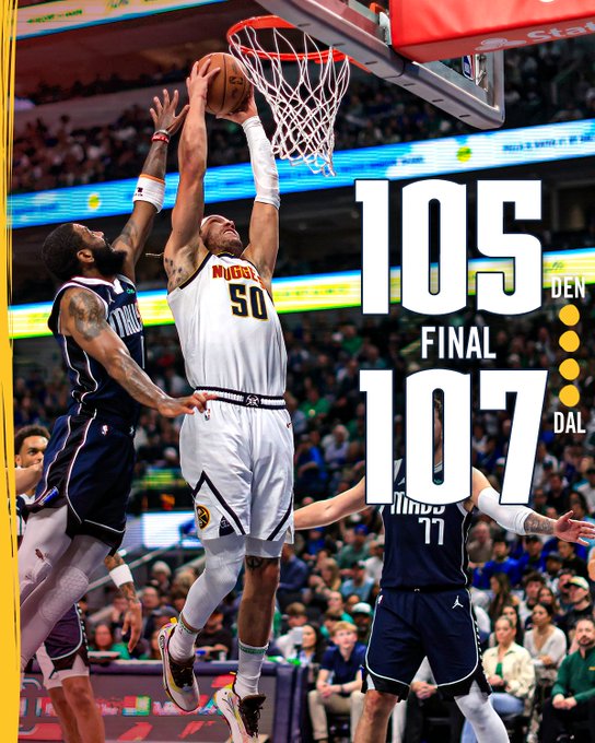 Denver Nuggets vs Dallas Mavericks MATCH PLAYER STATS