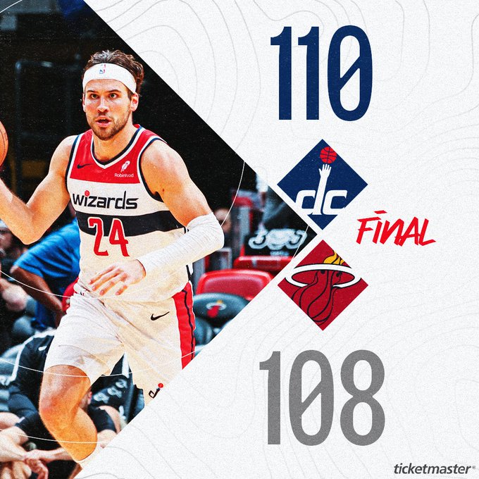 Washington Wizards vs Miami Heat MATCH PLAYER STATS