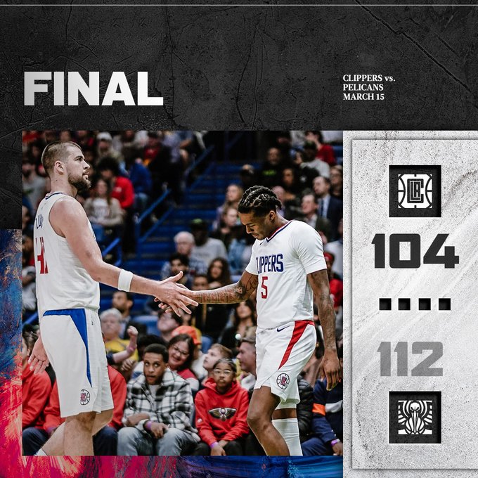 LA Clippers vs New Orleans Pelicans MATCH PLAYER STATS