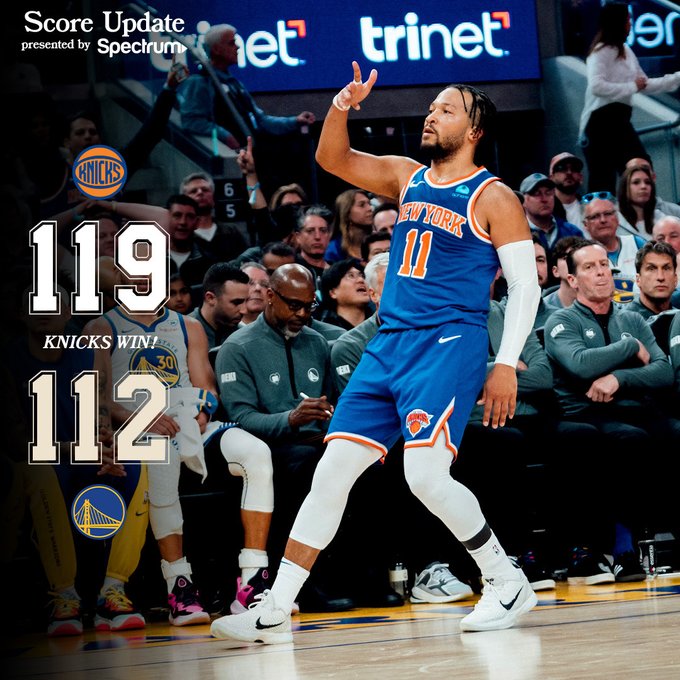 New York Knicks vs Golden State Warriors MATCH PLAYER STATS