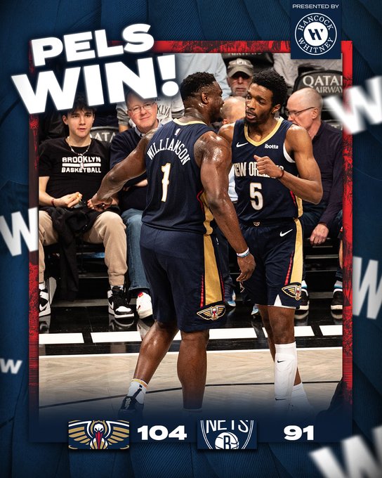 New Orleans Pelicans vs Brooklyn Nets MATCH PLAYER STATS