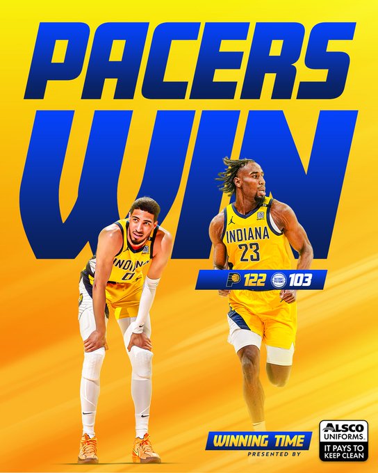 Indiana Pacers vs Detroit Pistons MATCH PLAYER STATS