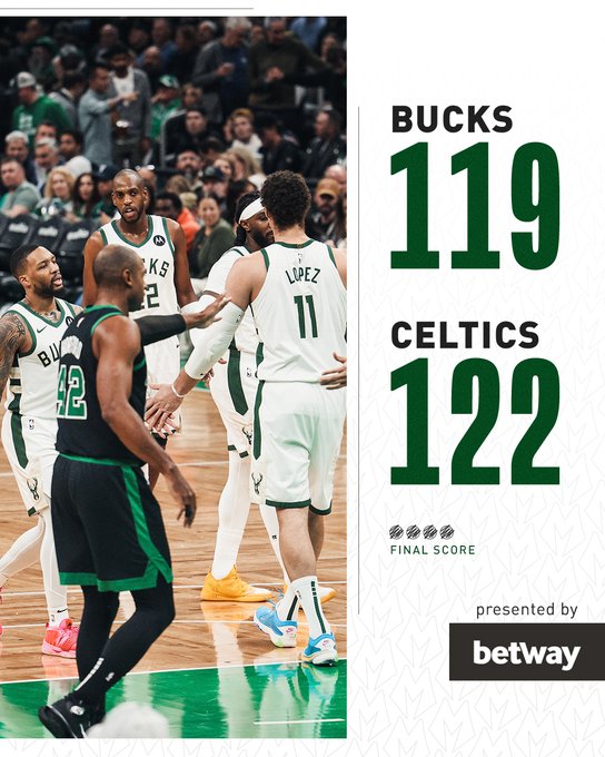 Milwaukee Bucks vs Boston Celtics MATCH PLAYER STATS