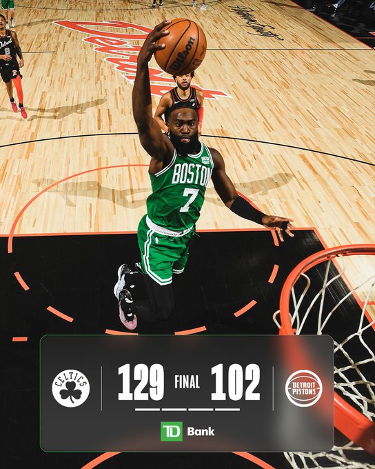 Boston Celtics vs. Detroit Pistons MATCH PLAYER STATS